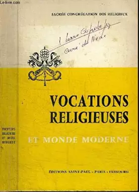 Couverture du produit · VOCATIONS RELIGIEUSES ET MONDE MODERNE