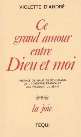 Couverture du produit · Ce Grand Amour Entre Dieu et Moi