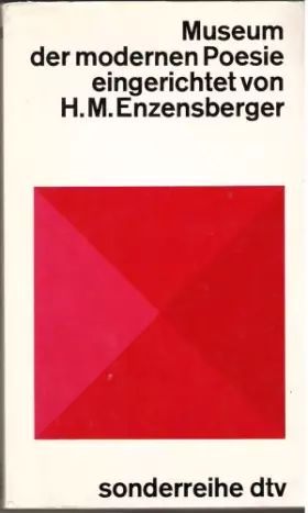 Couverture du produit · Museum Der Modernen Poesie Eingerichtet Von H.m. Enzensberger (Sonderrieihe)