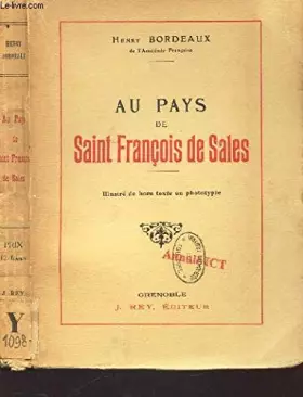 Couverture du produit · AU PAYS DE SAINT FRANCOIS DE SALES