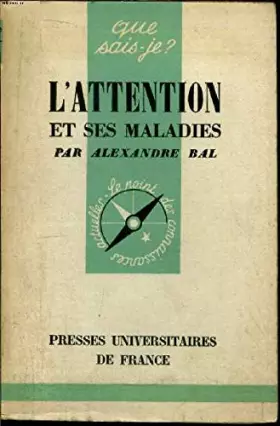 Couverture du produit · L'attention et ses maladies