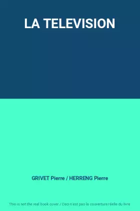 Couverture du produit · LA TELEVISION