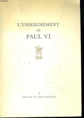 Couverture du produit · L'ENSEIGNEMENT DE PAUL VI.