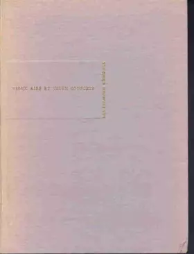 Couverture du produit · Vieux airs et vieux couplets,Chansons francaises, images d'Epinal