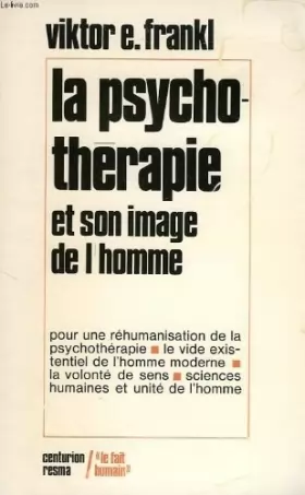 Couverture du produit · La psychotherapie et son image de l'homme