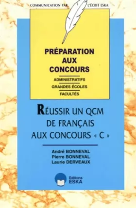 Couverture du produit · Réussir un QCM de francais aux concours "C"