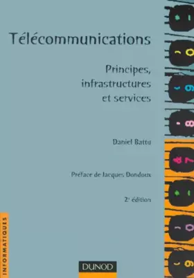 Couverture du produit · Télécommunications : Principes, infrastructures et services