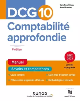 Couverture du produit · DCG 10 Comptabilité approfondie - Manuel - 2022/2023 (2022-2023)