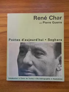 Couverture du produit · René Char / Guerre, Pierre / Réf51926