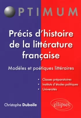 Couverture du produit · Précis d'Histoire de la Littérature Française