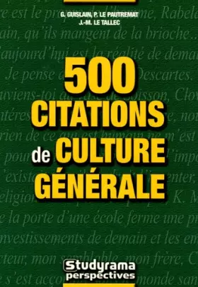 Couverture du produit · 500 citations de culture générale