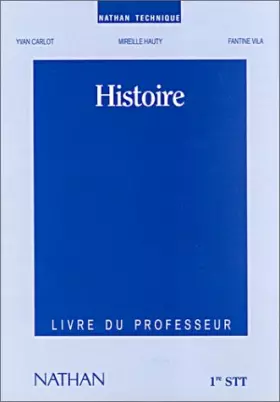 Couverture du produit · Histoire, Livre du professeur (première SST)