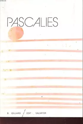 Couverture du produit · Pascalies