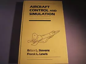 Couverture du produit · Aircraft Control and Simulation