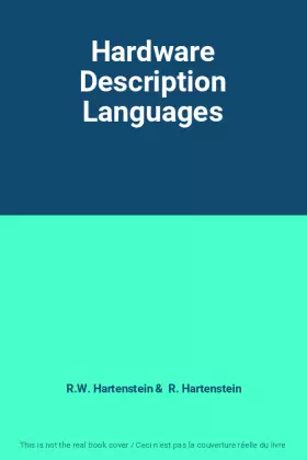 Couverture du produit · Hardware Description Languages