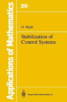 Couverture du produit · Stabilization of Control Systems