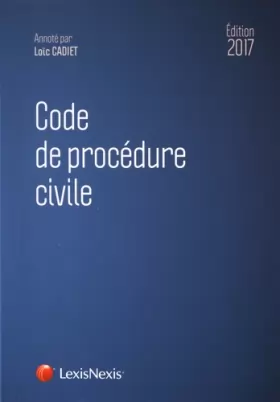 Couverture du produit · Code de procédure civile 2017
