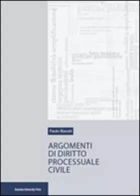Couverture du produit · Argomenti di diritto processuale civile