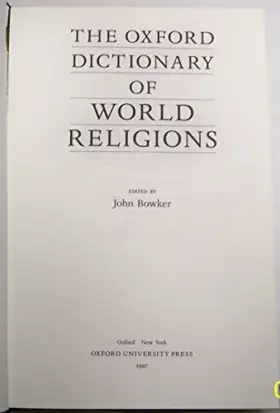Couverture du produit · The Oxford Dictionary of World Religions