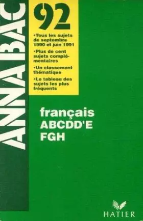 Couverture du produit · Annabac 92