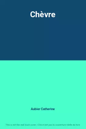 Couverture du produit · Chèvre