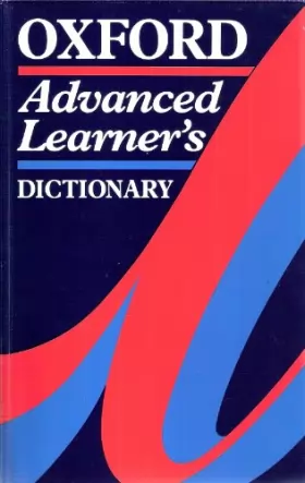 Couverture du produit · Oxford advanced learner's dictionary