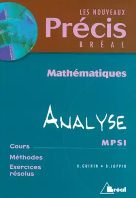 Couverture du produit · Mathématiques, tome 2 : Analyse, MPSI