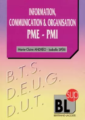 Couverture du produit · Information, communication et organisation dans les PME-PMI