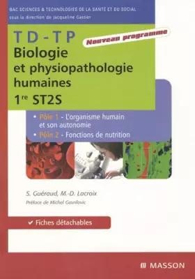 Couverture du produit · TD-TP Biologie et physiopathologie humaines - 1re ST2S