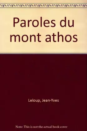 Couverture du produit · Paroles du Mont Athos