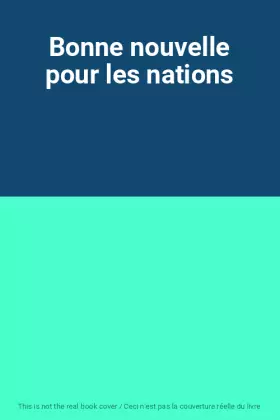 Couverture du produit · Bonne nouvelle pour les nations