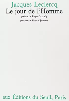 Couverture du produit · Le Jour de l'homme