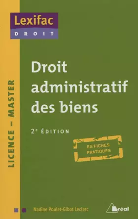 Couverture du produit · Droit administratif des biens 2ème édition
