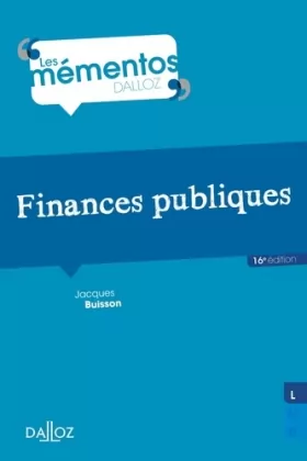 Couverture du produit · Finances publiques - 16e éd.