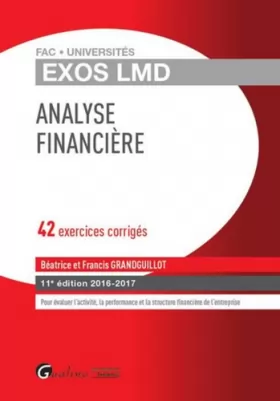 Couverture du produit · Exos LMD - Analyse financière 2016-2017