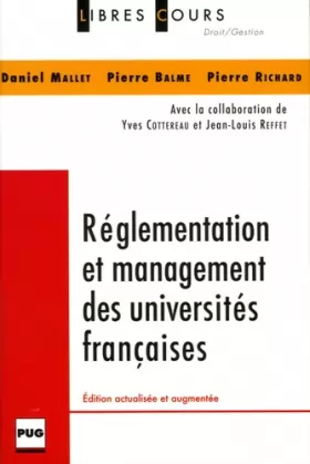 Couverture du produit · Réglementation des managements des universités françaises