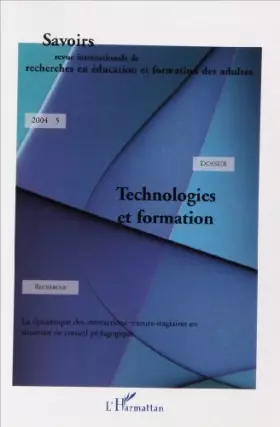 Couverture du produit · Technologies et formation - Savoirs revue internationale de recherche en éducation et formation des adultes