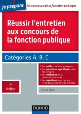 Couverture du produit · Réussir l'entretien aux concours de la fonction publique: Catégories A, B et C