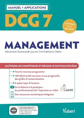 Couverture du produit · DCG 7 - Management : Manuel et Applications: Maîtriser les compétences et réussir le nouveau diplôme