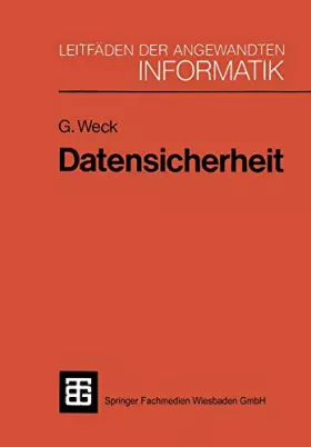 Couverture du produit · Datensicherheit: Methoden, Massnahmen Und Auswirkungen Des Schutzes Von Informationen