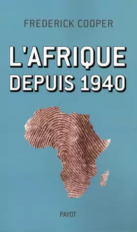 Couverture du produit · L'Afrique depuis 1940