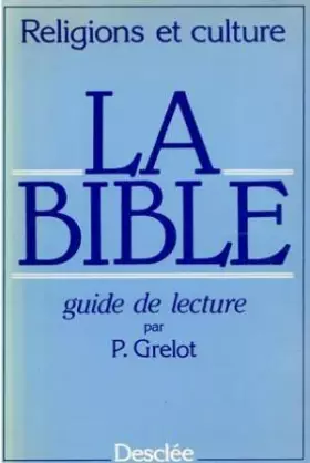 Couverture du produit · BIBLE GUIDE DE LECTURE