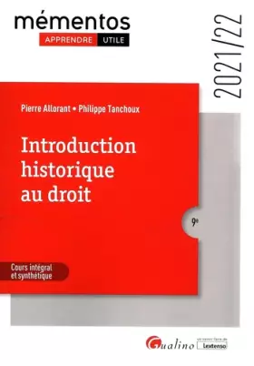 Couverture du produit · Introduction historique au droit: Toutes les notions fondamentales pour comprendre les systèmes juridiques contemporains (2021-