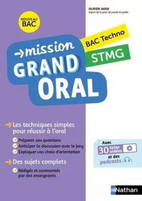Couverture du produit · Mission Grand oral STMG - Terminale - Bac 2024 - Epreuve finale Tle Grand oral