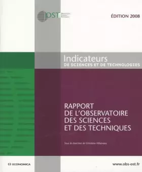 Couverture du produit · Indicateurs de sciences et de technologies : Rapport de l'Observatoire des sciences et des techniques