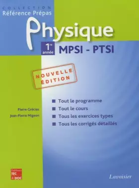 Couverture du produit · Physique 1re année MPSI-PTSI