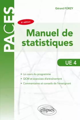 Couverture du produit · UE4 - Manuel de statistique - 4e édition