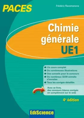 Couverture du produit · Chimie générale-UE1 PACES - 4e éd.: Manuel, cours + QCM corrigés