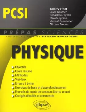 Couverture du produit · Physique PCSI