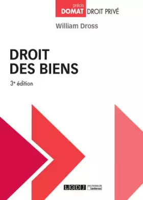 Couverture du produit · DROIT DES BIENS 3EME EDITION